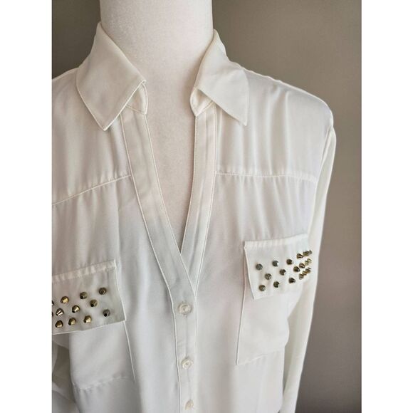 Express Top Sz L Cream - Picture 3 of 9